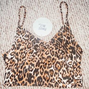 Princess Polly cheetah crop top